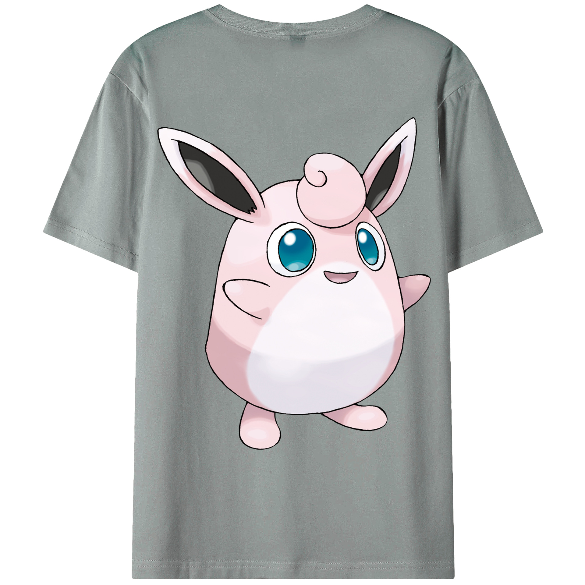 （画像用） ポケットモンスター Pokémon 綿100％ メンズ半袖Tシャツ（バックプリント） 通気性